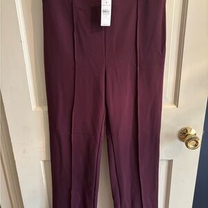 Ann Taylor Deep Purple Women's Trousers with side zip size 6